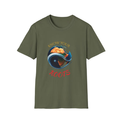 Know Your Roots T-Shirt | Unisex Softstyle Tee, Eco-Friendly Apparel, Casual Wear, Earth Day Gift, Unique Graphic Shirt