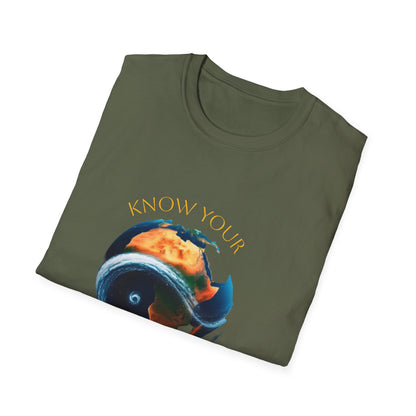 Know Your Roots T-Shirt | Unisex Softstyle Tee, Eco-Friendly Apparel, Casual Wear, Earth Day Gift, Unique Graphic Shirt