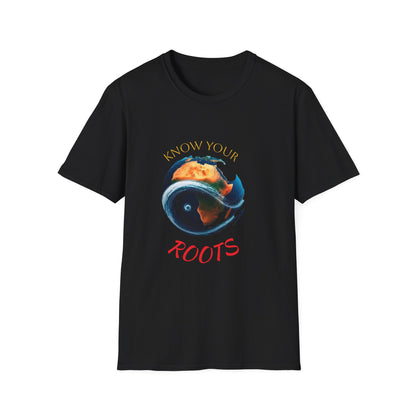 Know Your Roots T-Shirt | Unisex Softstyle Tee, Eco-Friendly Apparel, Casual Wear, Earth Day Gift, Unique Graphic Shirt