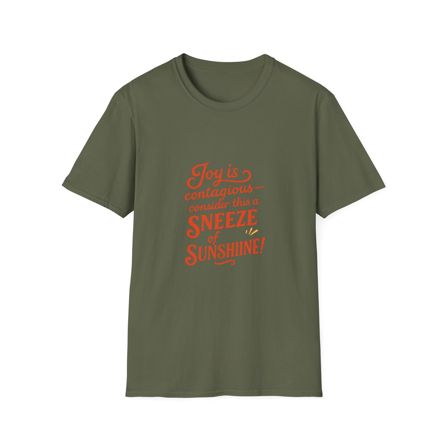 Joyful Sneeze of Sunshine Unisex T-Shirt - Positive Vibes, Fun Gift, Casual Wear, Summer Style, Everyday Comfort