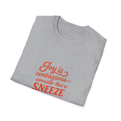 Joyful Sneeze of Sunshine Unisex T-Shirt - Positive Vibes, Fun Gift, Casual Wear, Summer Style, Everyday Comfort