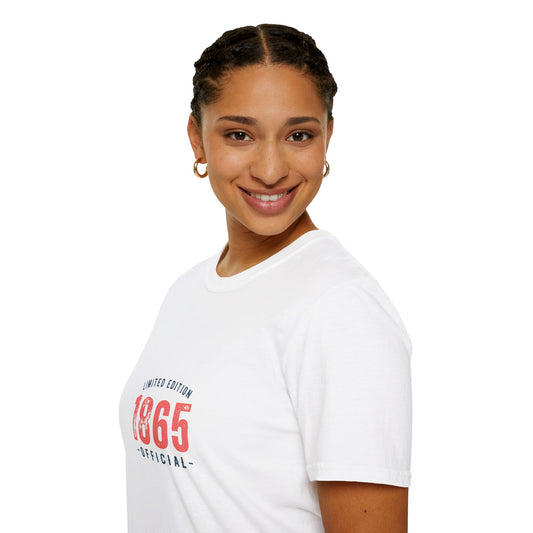 Limited Edition 1865 Unisex T-Shirt | Softstyle Tee, Casual Wear, Vintage Apparel, Gift for History Lovers, Comfortable Fashion