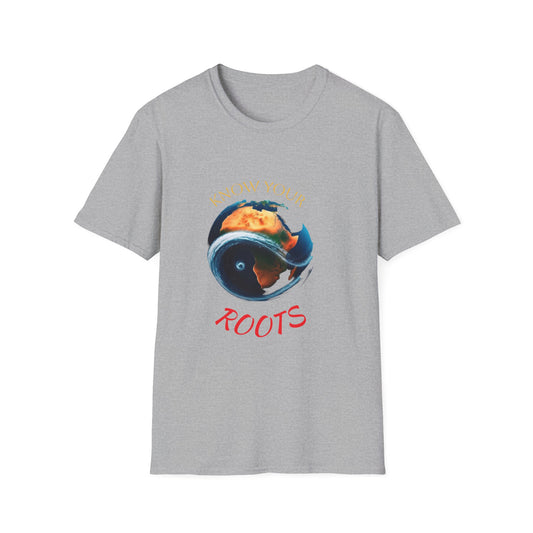 Know Your Roots T-Shirt | Unisex Softstyle Tee, Eco-Friendly Apparel, Casual Wear, Earth Day Gift, Unique Graphic Shirt